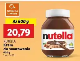 Lidl Krem czekoladowo-orzechowy Nutella oferta