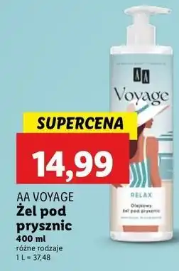 Lidl Żel pod prysznic relax Aa Voyage oferta
