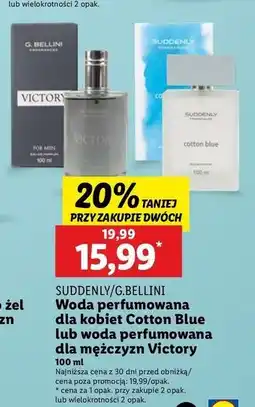 Lidl Woda toaletowa cotton blue Suddenly oferta