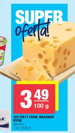 EuroSPAR Ser żółty edam, maasdam rycki sm ryki oferta