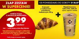 Biedronka Zestaw: croissant orzechowo-kakaowy 85g + napój kawowy Cafe d'Or 230ml Biedronka oferta