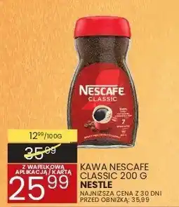 Wafelek Kawa rozpuszczalna Classic Nescafe oferta