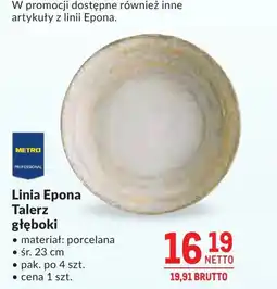 Makro Talerz głęboki Metro oferta
