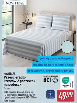 ALDI Prześcieradło Novitesse oferta