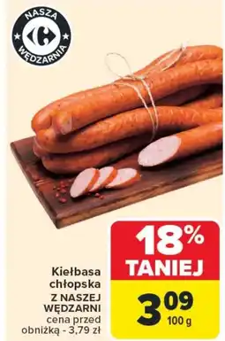 Carrefour Kiełbasa Z Naszej Wędzarni oferta