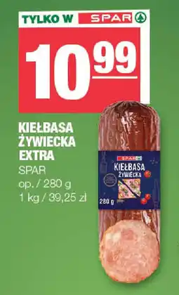 EuroSPAR Kiełbasa żywiecka extra spar oferta