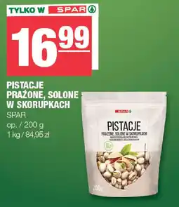 EuroSPAR Pistacje prażone, solone w skorupkach spar oferta