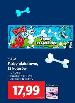 Lidl Farby plakatowe Astra oferta