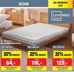 Lidl Nakładka na materac 160 x 200 cm Livarno Home oferta
