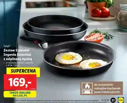 Lidl Patelnie ingenio: 24 + 28 cm z rączką Tefal oferta