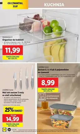 Lidl Noże do warzyw Livarno Home oferta