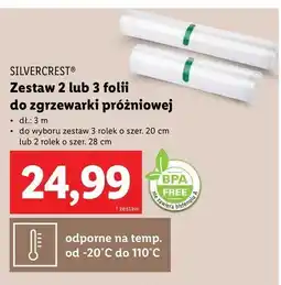 Lidl Folia do zgrzewarki szer. 28 cm Silvercrest oferta