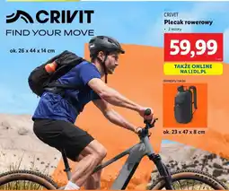 Lidl Plecak na rower 26 x 44 14 cm Crivit oferta