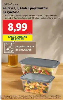Lidl Pojemniki do przechowywania Livarno Home oferta