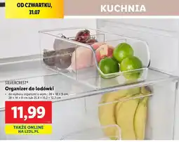Lidl Organizer do lodówki 25.4 x 15.2 12.7 cm Silvercrest oferta