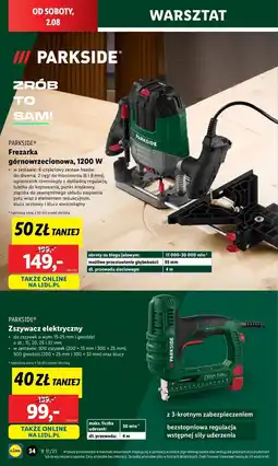 Lidl Frezarka górnowrzecionowa 1200 w Parkside oferta