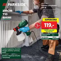 Lidl Pistolet natryskowy do malowania 450 w Parkside oferta