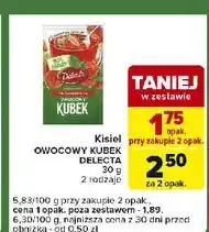 Carrefour Express Kisiel truskawkowy z kawałkami owoców Delecta Owocowy Kubek oferta