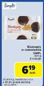 Carrefour Express Biszkopty w czekoladzie z galaretką wiśniową Simpl oferta