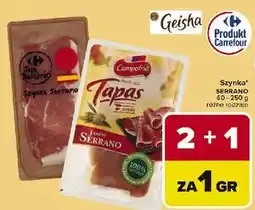 Carrefour Szynka serrano Carrefour Targ Świeżości oferta