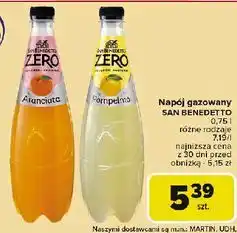 Carrefour Napój pompelmo San Benedetto Zero oferta
