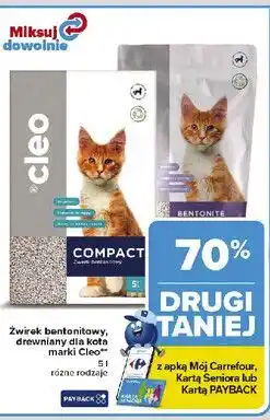 Carrefour Żwirek bentonitowy lawendowy Cleo oferta