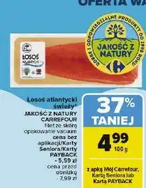 Carrefour Łosoś filet ze skórą Carrefour oferta