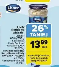 Carrefour Filety śledziowe po wiejsku Lisner oferta