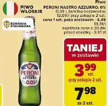 Carrefour Piwo Peroni Nastro Azzurro 0.0% oferta