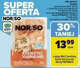 Carrefour Krewetki gotowane Norso oferta