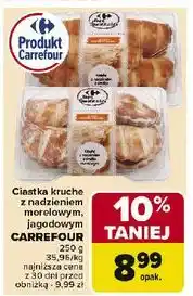 Carrefour Ciastka kruche z nadzieniem jagodowym Carrefour Targ Świeżości oferta