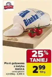 Carrefour Pierś z indyka gotowana bianka Indykpol oferta