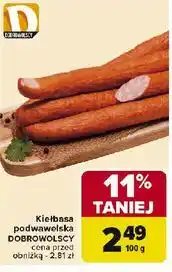 Carrefour Kiełbasa podwawelska Dobrowolscy oferta
