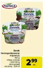 Carrefour Serek homogenizowany straciatella Piątnica oferta