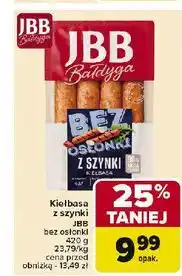 Carrefour Kiełbasa bez osłonki z szynki Jbb Bałdyga oferta