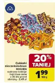 Carrefour Cukierki nieczekoladowe Roshen oferta