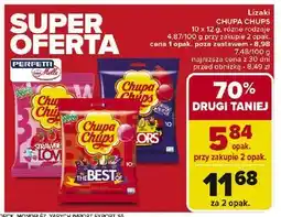 Carrefour Lizaki cola + milky fruit paczka Chupa Chups The Best Of oferta