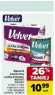 Carrefour Ręcznik papierowy Velvet Boost! oferta