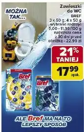 Carrefour Zawieszka do wc eukaliptus Bref Color Aktiv (Wcześniej Blue Active) oferta
