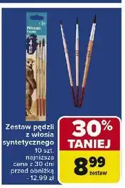 Carrefour Pędzle z włosia syntetycznego Carrefour oferta