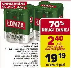 Carrefour Piwo Łomża Niepasteryzowane oferta