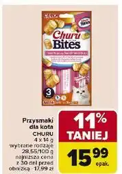 Carrefour Przysmak dla kota z tuńczykiem i łososiem Inaba Ciao Churu oferta