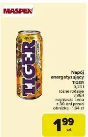 Carrefour Napój mango bomb Tiger Energy Drink oferta