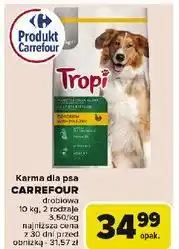 Carrefour Karma dla psa o smaku kurczaka Tropi oferta