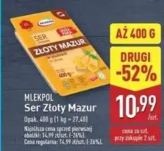 ALDI Ser złoty mazur - plastry Mlekpol oferta