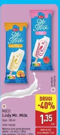 ALDI Lody jogurt i malina Mucci Mr. Milk oferta