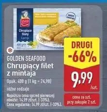 ALDI Filety z mintaja w panierce sosem musztardowo-miodowym Golden Seafood oferta