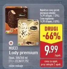 ALDI Lody karmelowe z orzechami laskowymi Mucci Milch-Eis oferta