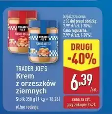 ALDI Masło orzechowe crunchy Trader Joe's oferta