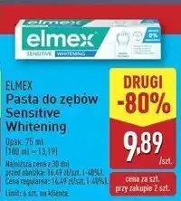 ALDI Pasta do zębów whitening Elmex Sensitive oferta